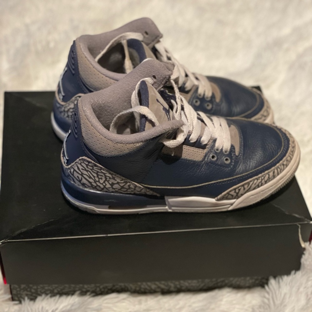 Nike Air Jordan Retro 3 Georgetown Blue 4.5Y (GS)